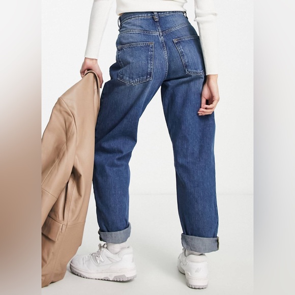 NWT ASOS DESIGN Petite Slouchy Mom Jeans W34 L28 - Picture 4 of 4